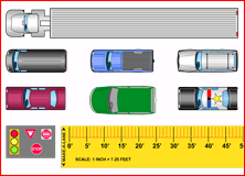 Magnetic HO Scale Cars